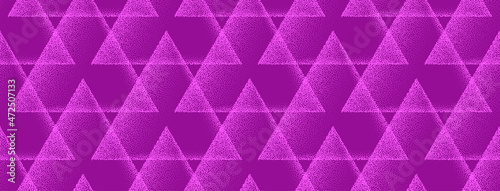 Dotwork seamless pink pattern. Sand grain effect background. Noise stipple dots texture. Abstract noise dotwork triangles. Grain dots elements pattern. Stipple circles texture. Vector