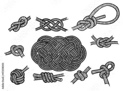 Ten nautical knot designs photo