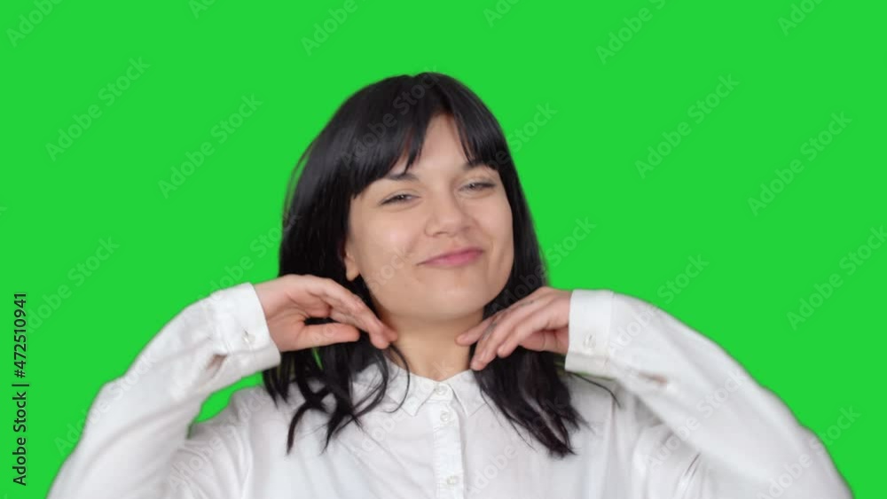 Fun and funny girl.
Fun facial expressions of girl looking at camera. Green screen technique. Fun and funny girl.
Fun facial expressions of girl looking at camera. Green screen technique.