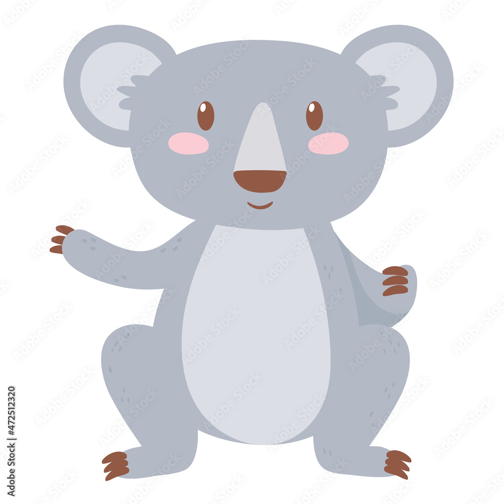 Naklejka premium cartoon koala cute