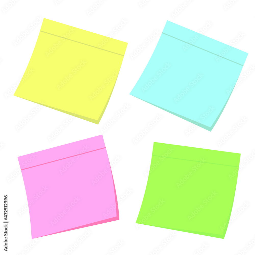 Realistic sticky notes isolated with real shadow on white background. Square sticky paper reminders with shadows, paper page mock up.
Realistic sticky notes isolated with real shadow on white background. Square sticky paper reminders with shadows, paper page mock up.