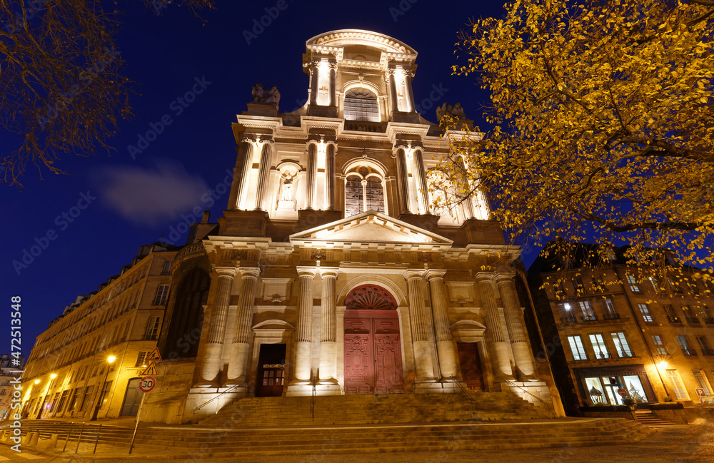 St-Gervais-et-St-Protais Church of Paris located on Place Saint-Gervais in the Marais district, east of City Hall .