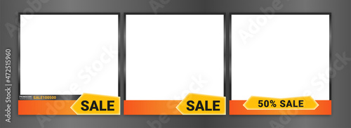 Orange and black frame