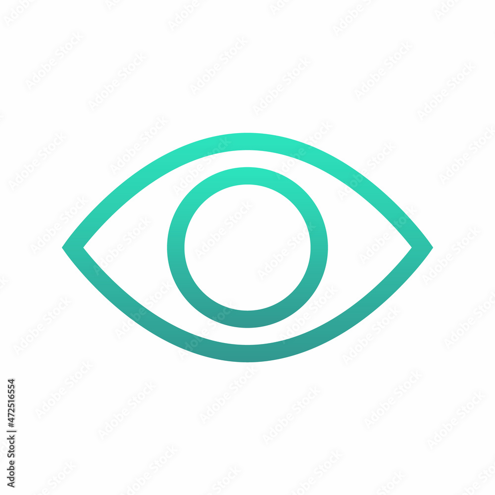 eye scan line art vector icon eye scan line art vector icon