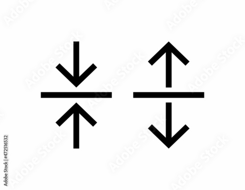 center align and spacing paragraph line art vector icon