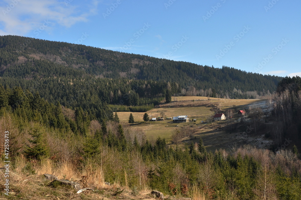 Hiking in Beskydy Mountains, spring is already coming Hiking in Beskydy Mountains, spring is already coming