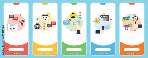 Investment, business, growth, meeting, communication and finance icons.