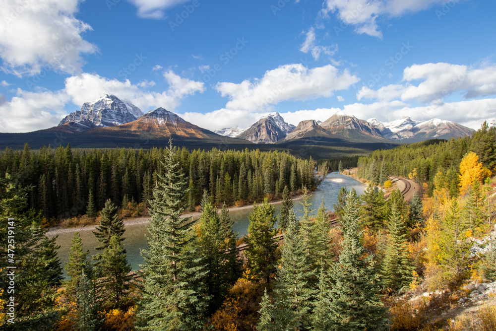 Morant's Curve on the Bow River in Banff National Park, Alberta, Canada