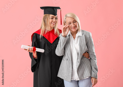 Happy female graduation stu...