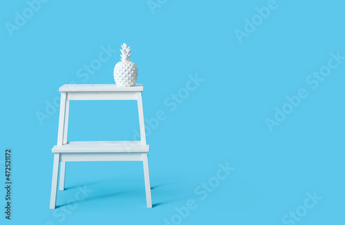 White decorative pineapple ...