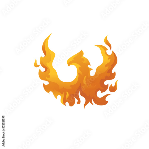 Phoenix bird vector illustration