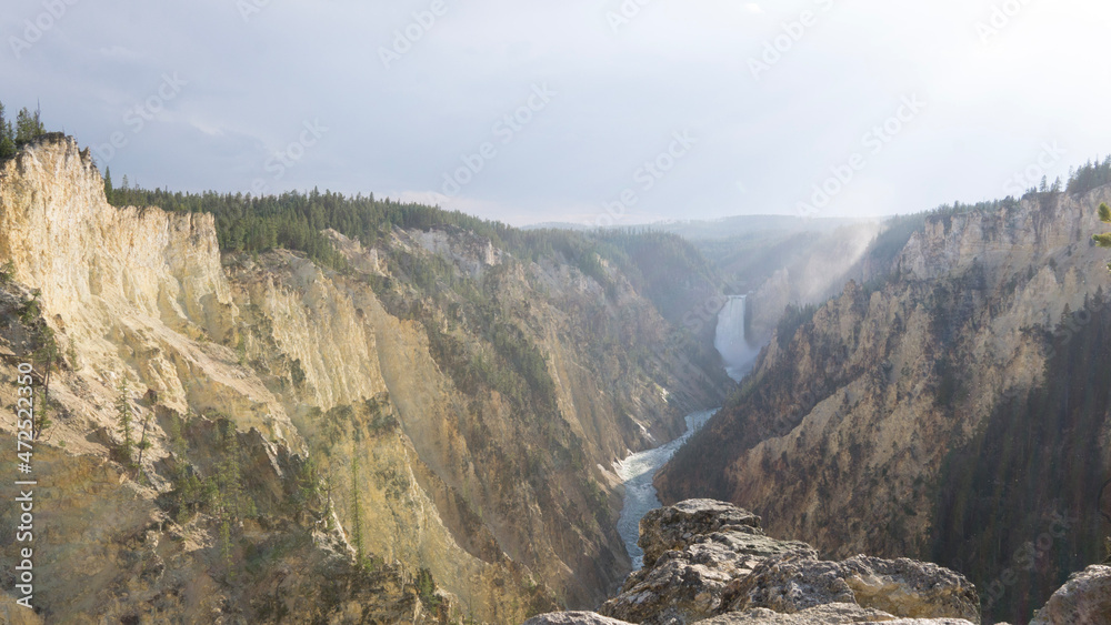 Obraz premium Yellowstone Waterfall