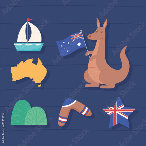australia country icons