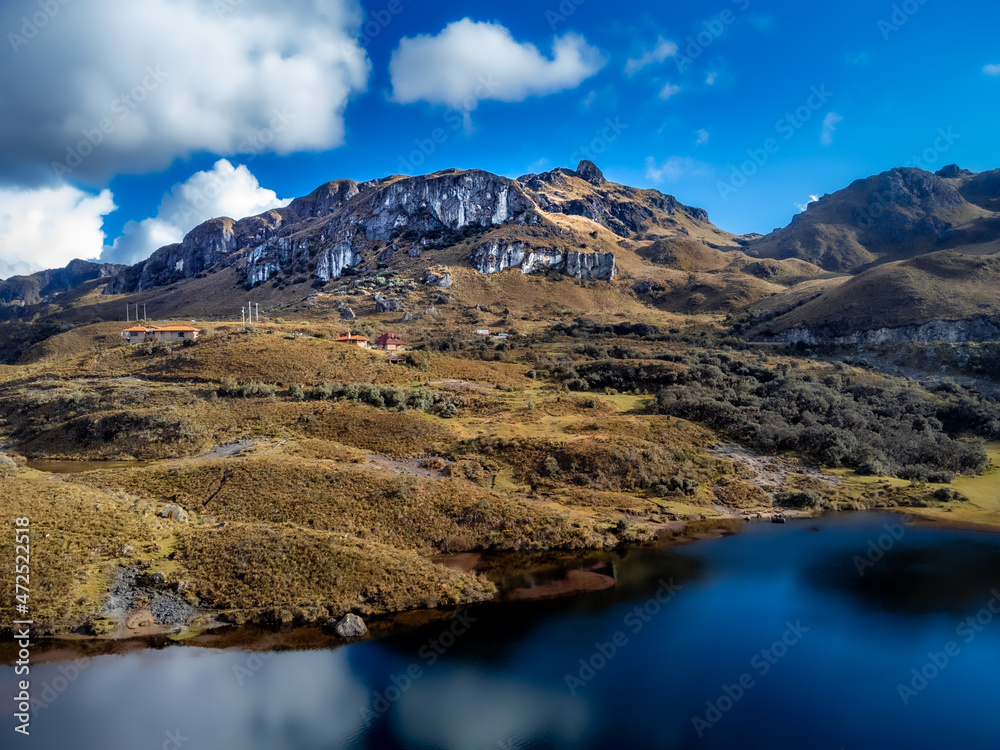 Cajas National Park with its montains, hills and one the 200 lakes