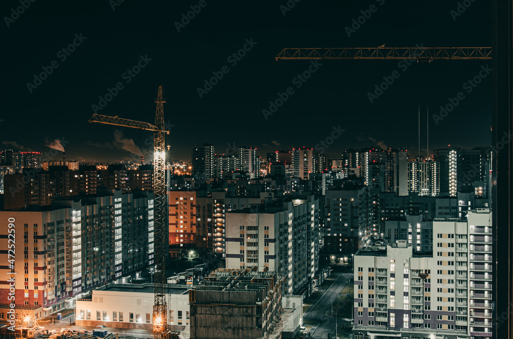 Fototapeta premium view of the city at night