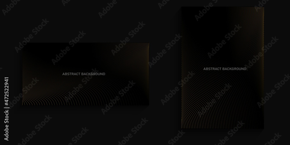 Fototapeta premium abstract background with elegant gold line for cover, banner, poster, billboard