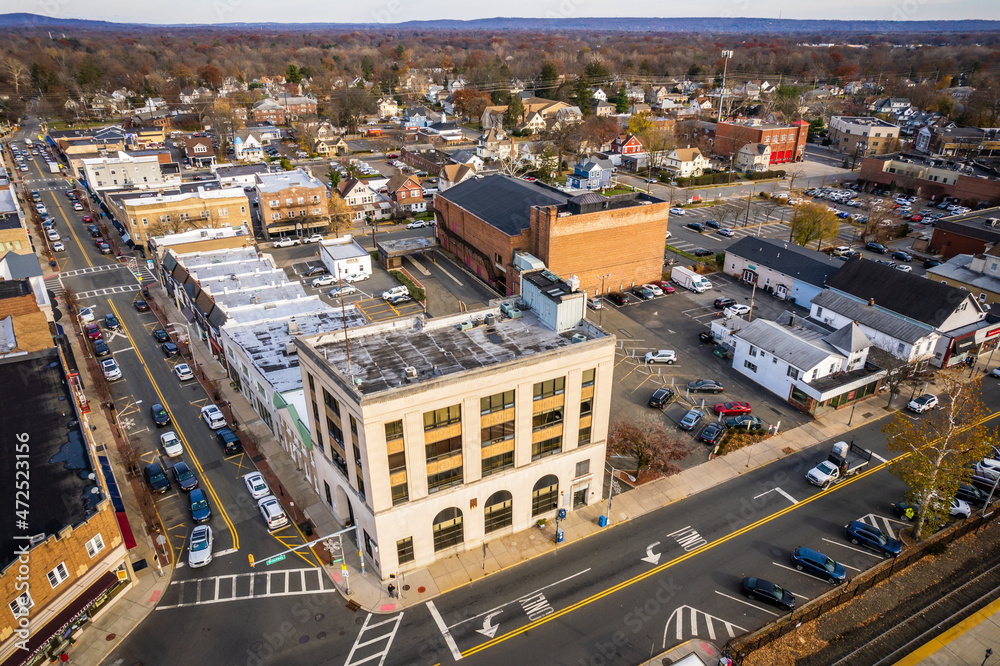 Aerial Drone of Westwood New Jersey 