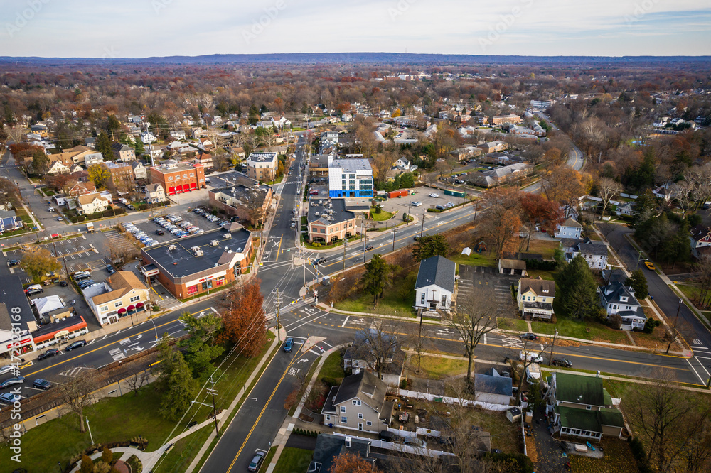 Aerial Drone of Westwood New Jersey 