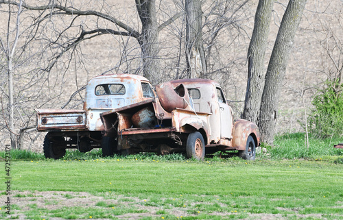 Two Old Pickup Trucks