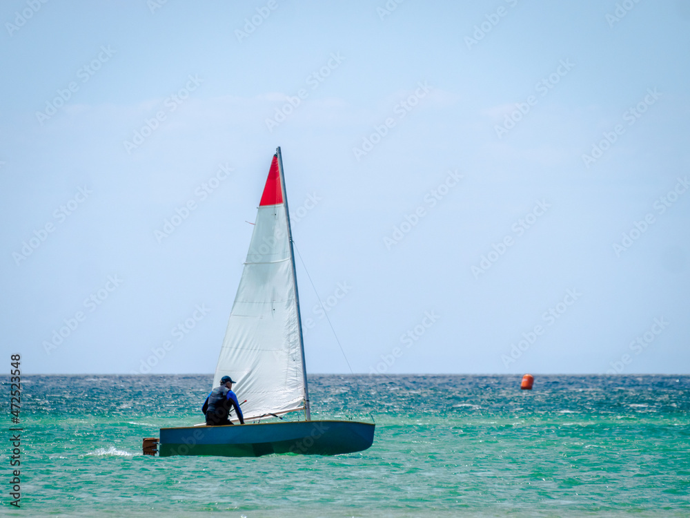 Naklejka premium Sunny Day Skiff