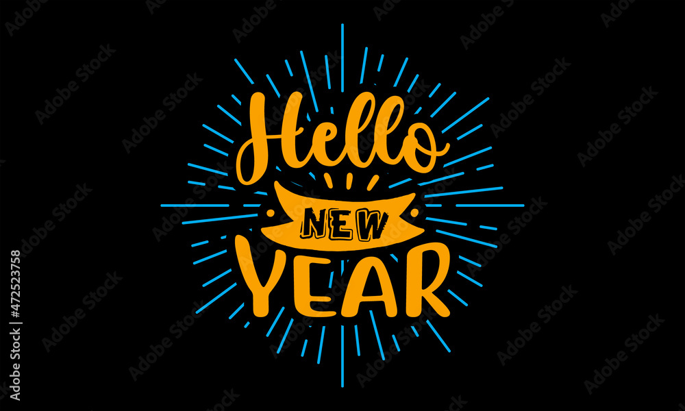 Fototapeta premium hello new year