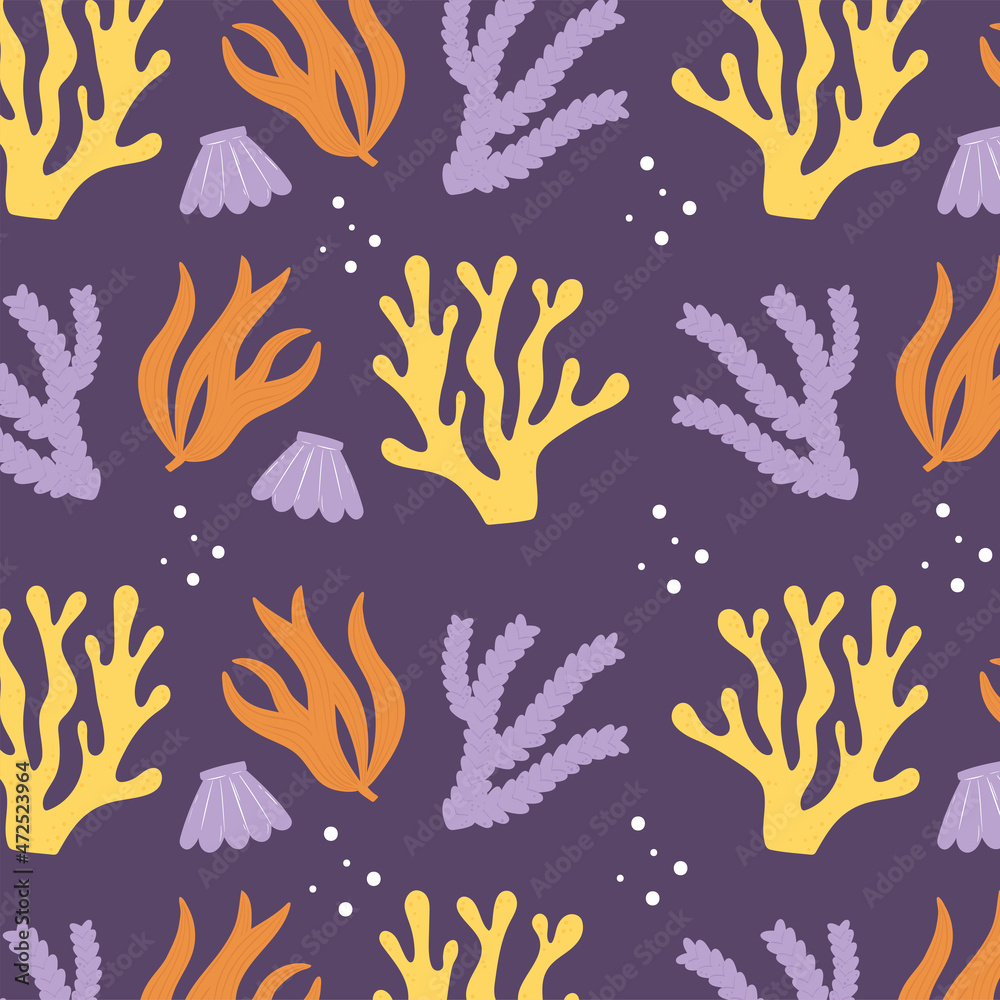 Obraz premium seaweed or algae background