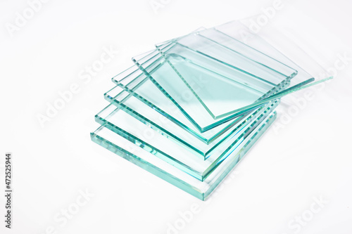 Картината върху платно Glass Factory produces a variety of transparent glass thicknesses