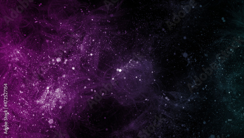 abstract space  colorful nebula  stars and sky