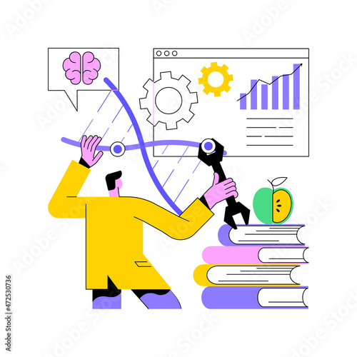 Genetic engineering abstract concept vector illustration. Gene engineering in plants, genetic modification, dna manipulation technique, biotechnology professional, alteration abstract metaphor.