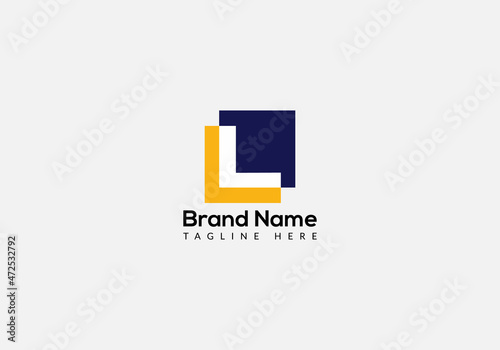 Abstract L letter modern initial lettermarks logo design photo