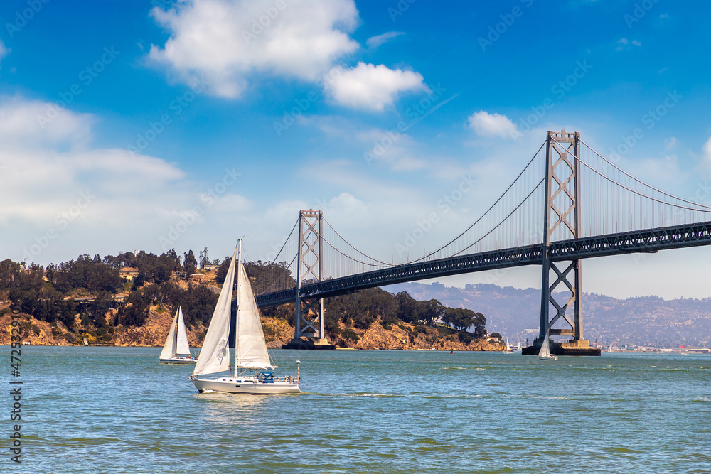 Obraz premium Oakland Bay Bridge in San Francisco