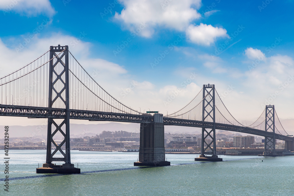 Naklejka premium Oakland Bay Bridge in San Francisco