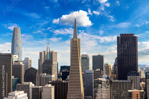 Photography Aerial view of San Francisco