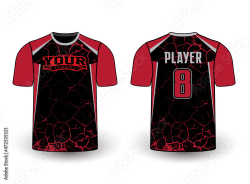 Sports gear template mockup perfect fit for all sports. The designs that go on casual wear, shirts, fashions apparel, and all kinds of team uniform