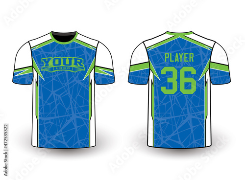 Sports gear template mockup perfect fit for all sports. The designs that go on casual wear, shirts, fashions apparel, and all kinds of team uniform
