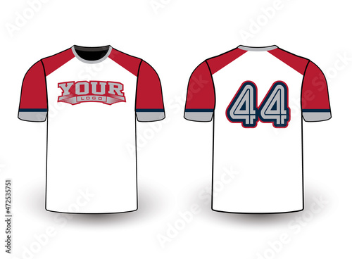 Sports gear template mockup perfect fit for all sports. The designs that go on casual wear, shirts, fashions apparel, and all kinds of team uniform