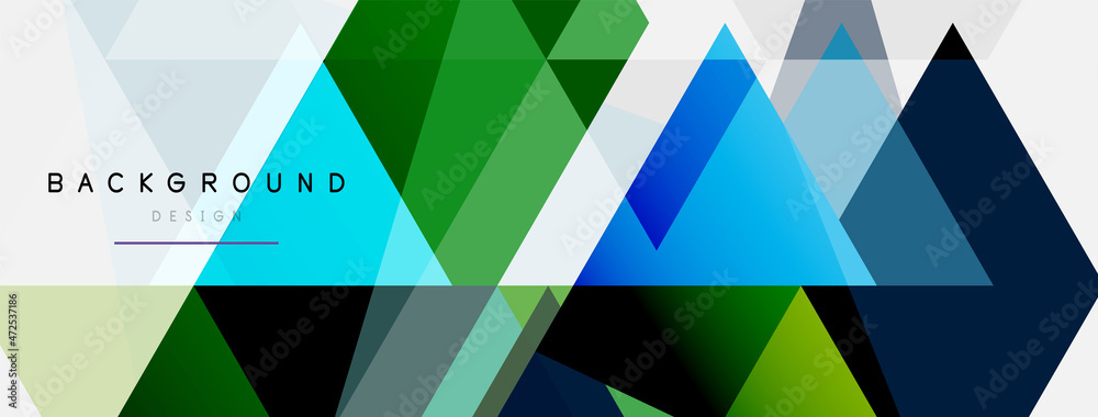Mosaic triangles geometric background. Techno or business concept, pattern for wallpaper, banner, background, landing page Mosaic triangles geometric background. Techno or business concept, pattern for wallpaper, banner, background, landing page