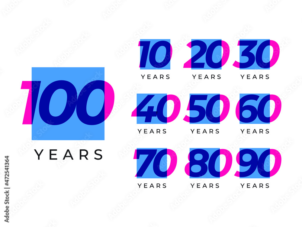 Anniversary celebration Logo Colletions Template Anniversary celebration Logo Colletions Template