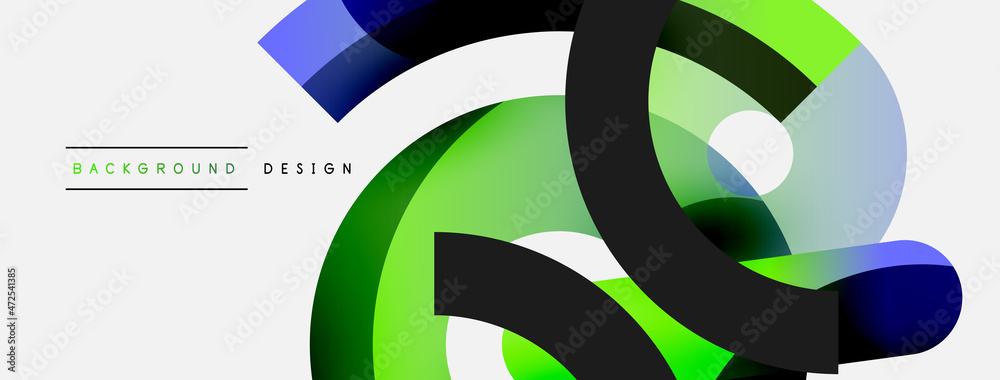 Round shapes circles and other geometric forms. Vector illustration for wallpaper banner background card or landing page Round shapes circles and other geometric forms. Vector illustration for wallpaper banner background card or landing page