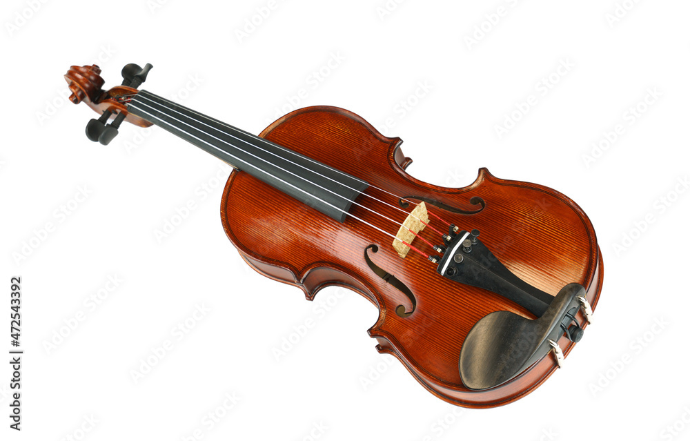 Fototapeta premium Violin isolated on white background