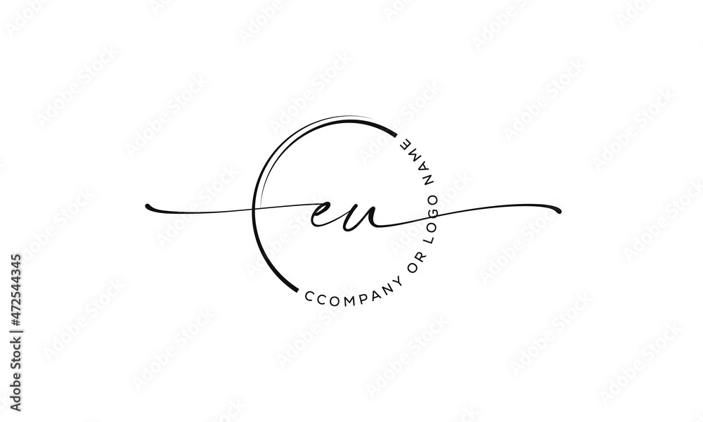 E u Initial handwriting signature logo, initial signature, elegant logo design
vector template.
E u Initial handwriting signature logo, initial signature, elegant logo design
vector template.