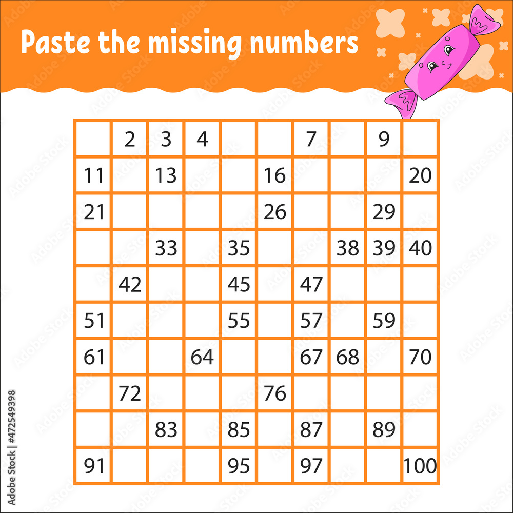 Missing Numbers Free Printables