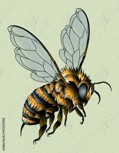 honey bee tattoo photo