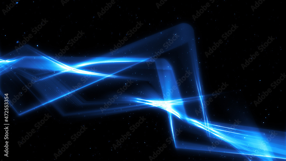 Obraz premium オーラウェーブの壁紙 波 オーロラ