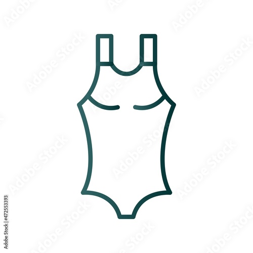 Swimwear Line Gradient Vector Icon Design