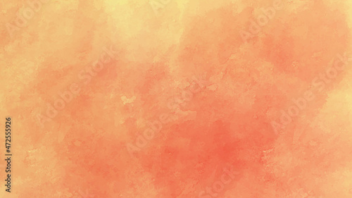 abstract watercolor background with watercolor and Abstract watercolor texture as background. Hintergrund Textur Farbe Terrakotta Orange and red  background. © MdLothfor