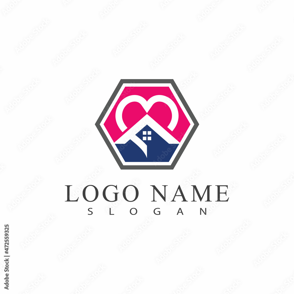 Home Vector icon illustration design template Home Vector icon illustration design template