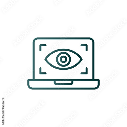 spy Line Gradient Vector Icon Design