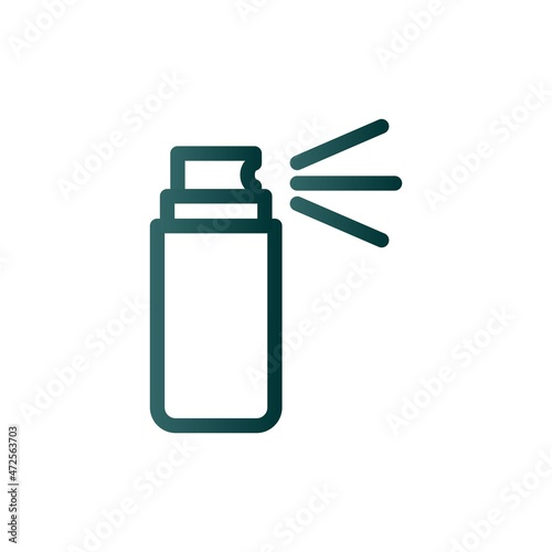 Quadro em tela Spry Line Gradient Vector Icon Design