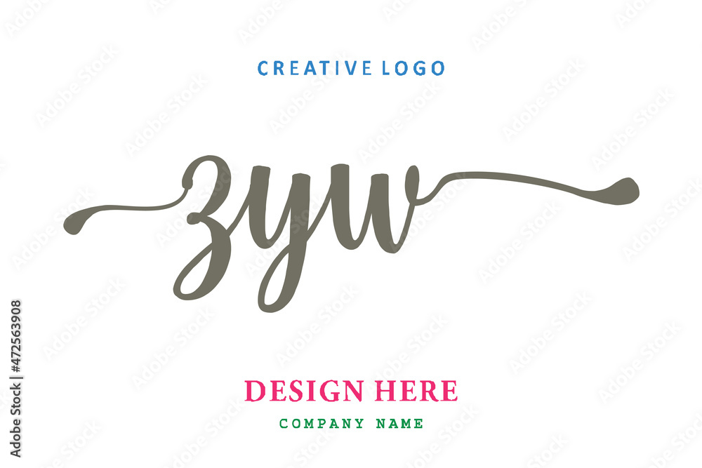 ZYW lettering logo is simple, easy to understand and authoritative ZYW lettering logo is simple, easy to understand and authoritative